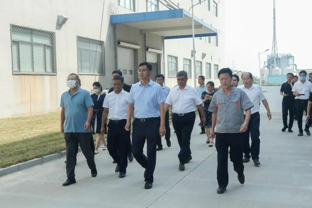 县长戚永和视察彩神药业项目建设